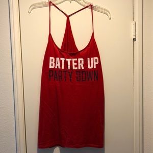Gently used tank from Pink Victoria’s Secret. Go Angels! Size large